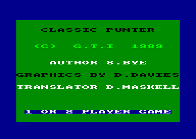 Classic Punter — sstitle (EU)
