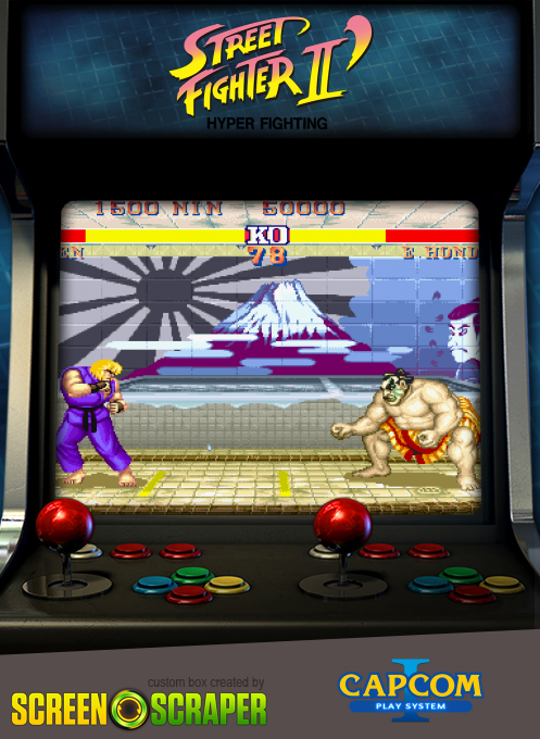 Street Fighter II' : Hyper Fighting — box-2D (SS)