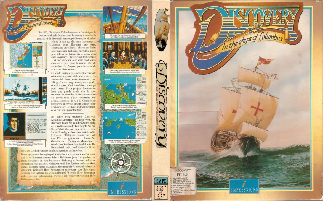 Discovery - In The Steps Of Columbus — box-texture (EU)