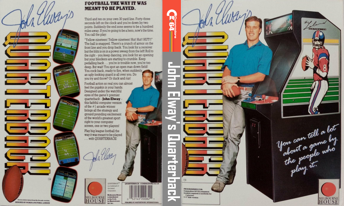 John Elway's Quarterback — box-texture (US)