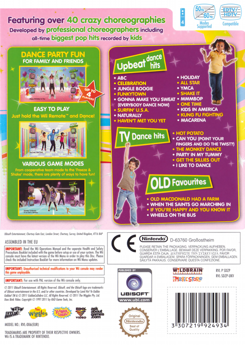 Just Dance Kids 2 — box-2D-back (EU)