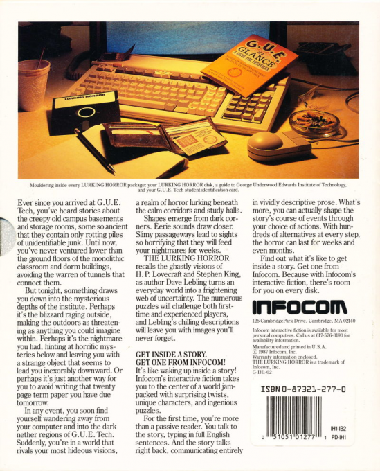 Lurking Horror, The — box-2D-back (US)