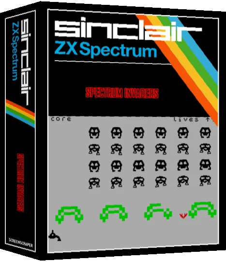 Spectrum Invaders — box-3D (SS)