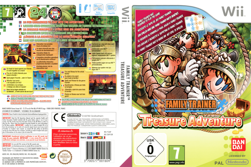 Family Trainer - Treasure Adventure — box-texture (EU)