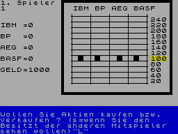 Das Boersenspiel — ss (WOR)