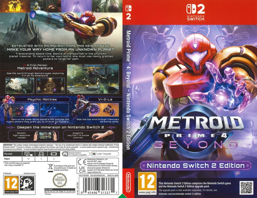 Metroid Prime 4 - Beyond -Nintendo Switch 2 Edition- — box-texture (EU)