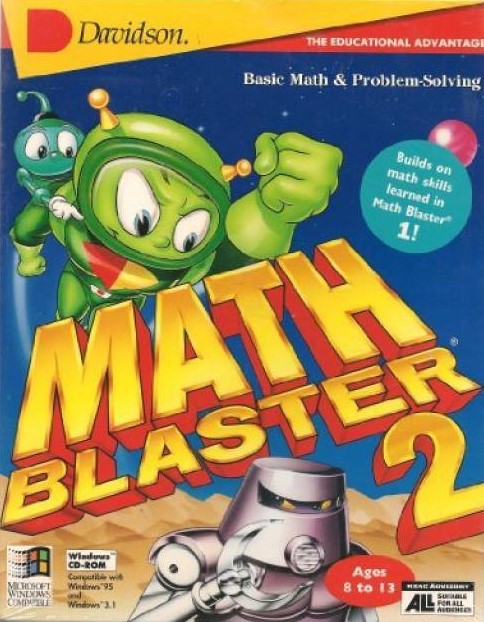 Math Blaster 2: Secret of the Lost City box art
