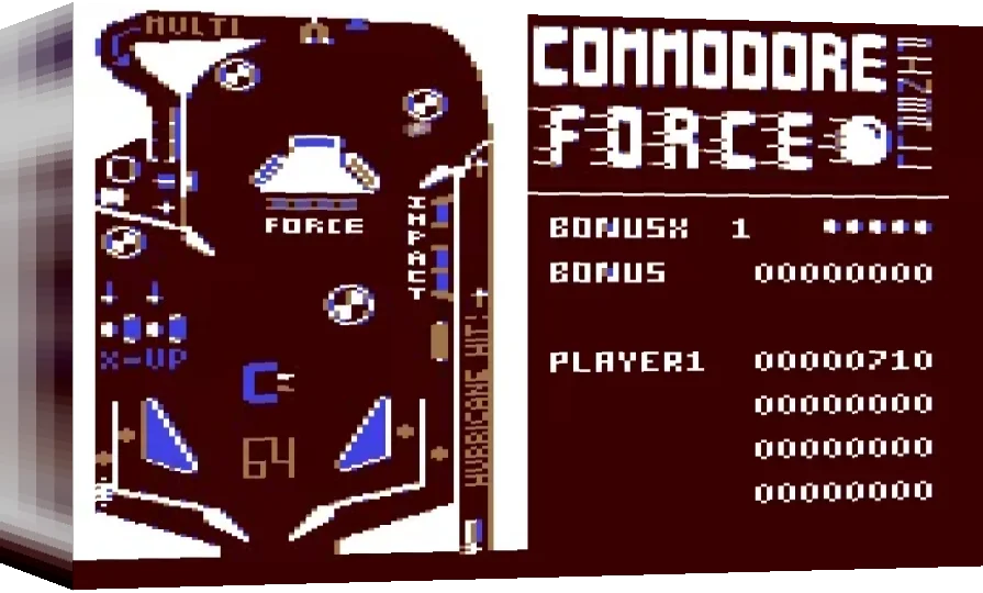 Commodore Force Pinball — box-3D (WOR)