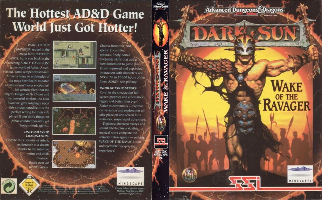 Dark Sun - Wake of the Ravager — box-texture (EU)