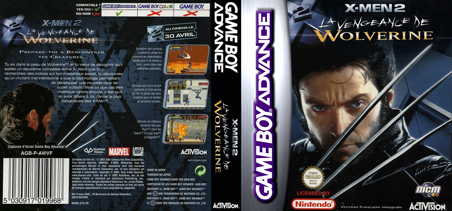 X2 - Wolverine's Revenge — box-texture (FR)