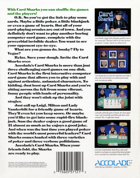 Card Sharks — box-2D-back (US)