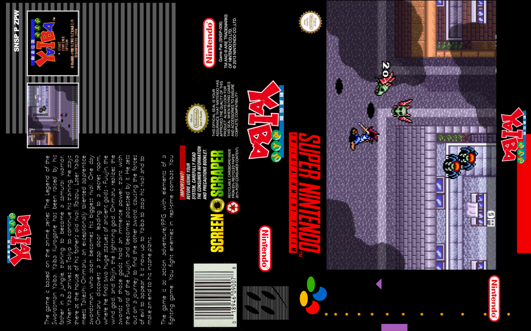 Keny Densetsu Yaiba — box-texture (SS)