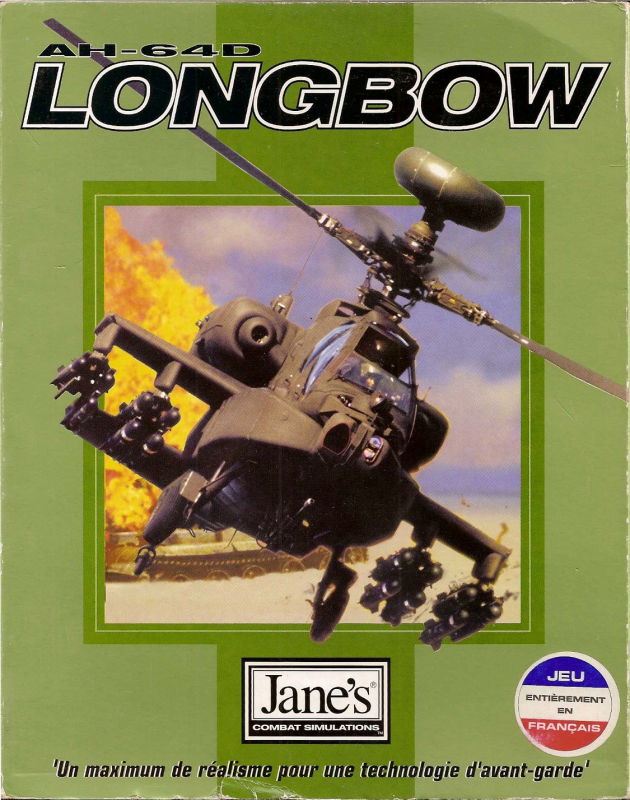 Jane's Combat Simulations Ah-64d Longbow — box-2D (FR)