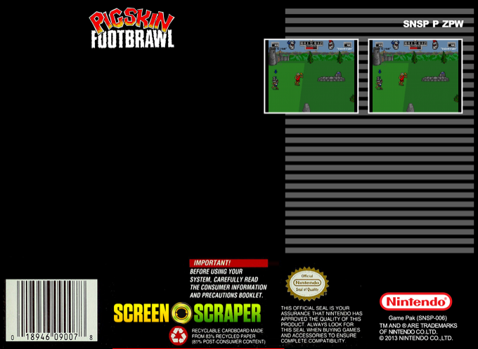 Jerry Glanville's Pigskin Footbrawl — box-2D-back (SS)