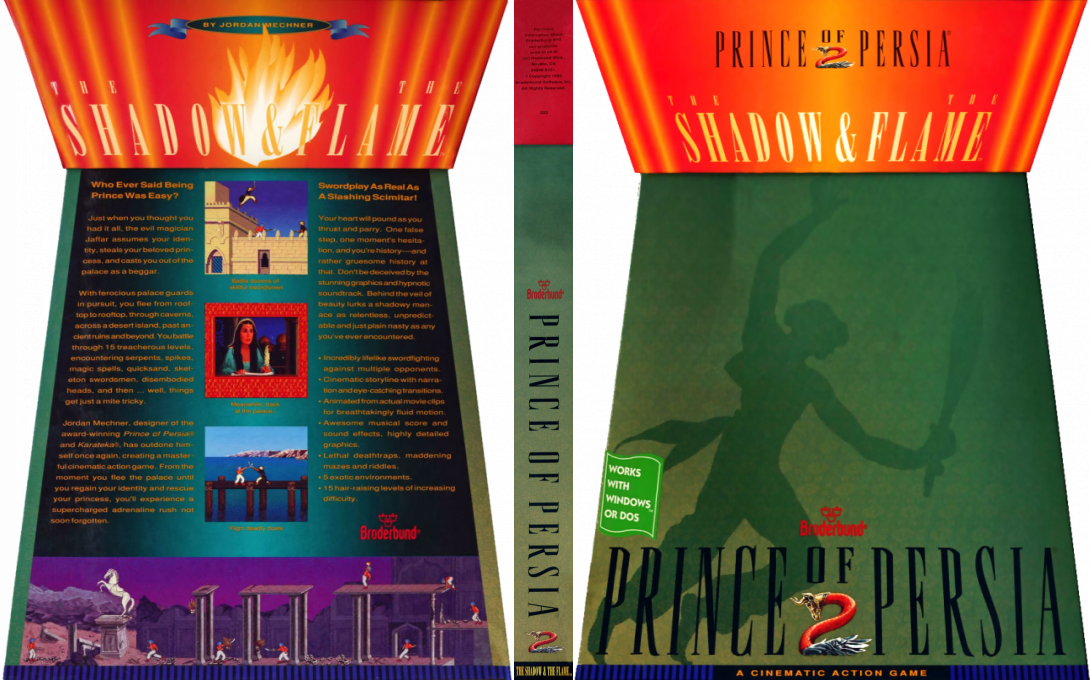 Prince Of Persia 2 - The Shadow And The Flame — box-texture (US)