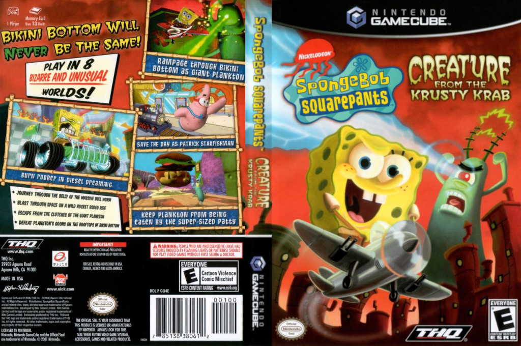 Spongebob Squarepants - Creature From The Krusty Krab — box-texture (US)