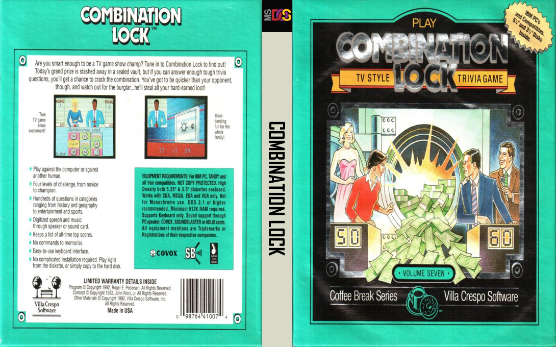 Combination Lock — box-texture (US)