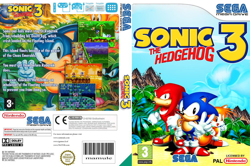 Sonic The Hedgehog 3 — box-texture (EU)