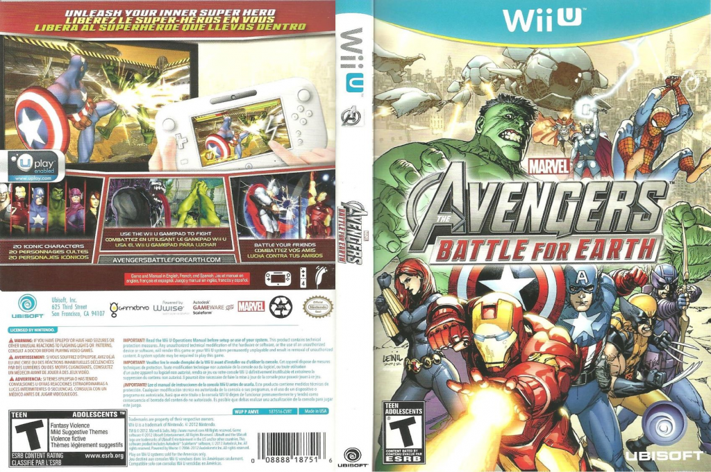 Marvel Avengers - Battle for Earth — box-texture (CA)
