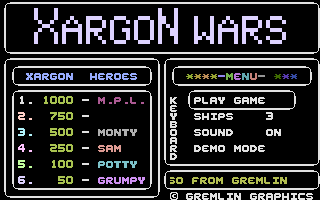 Xargon Wars — sstitle (WOR)