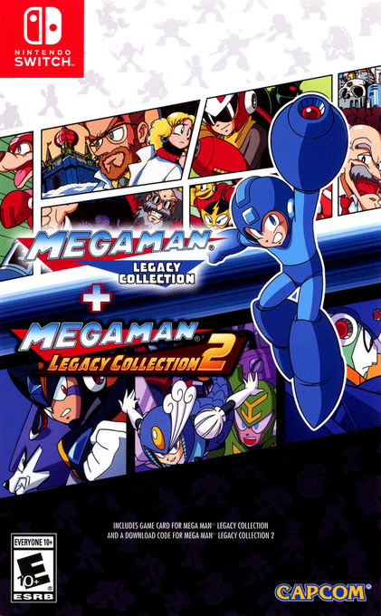 Mega Man Legacy Collection plus Mega Man Legacy Collection 2 box art