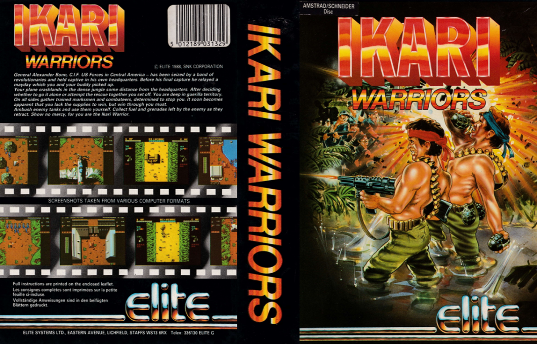 Ikari Warriors — box-texture (EU)