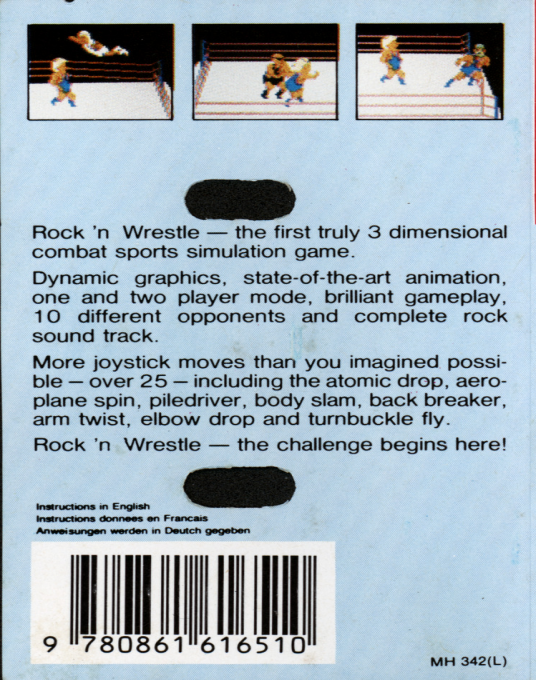Rock'n Wrestle — box-2D-back (EU)