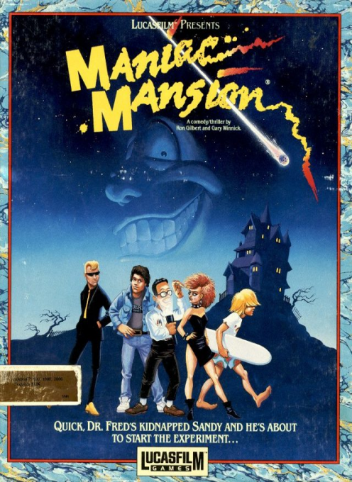Maniac Mansion box art