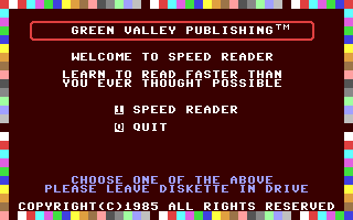 Speed Reader — sstitle (WOR)