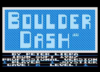Boulder Dash - Professional Version — sstitle (WOR)