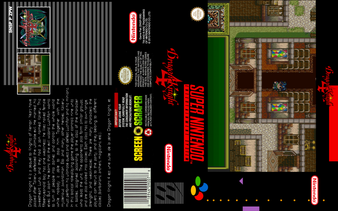 Dragon Knight 4 — box-texture (SS)