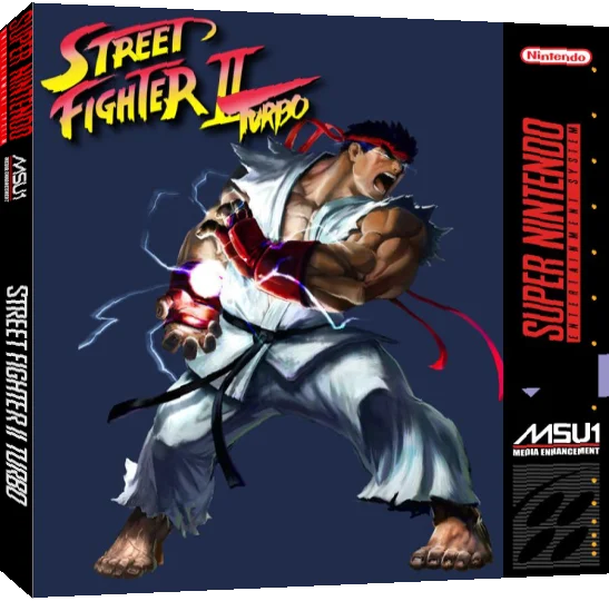 Street Fighter II Turbo — box-3D (US)