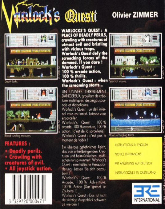 Warlock's Quest — box-2D-back (EU)