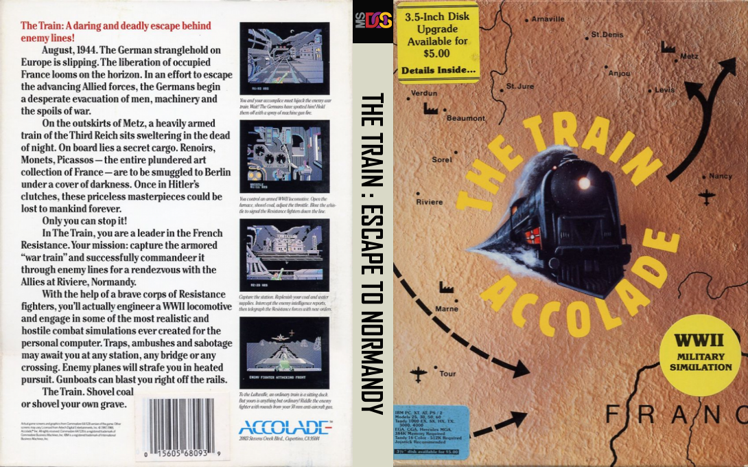 Train, The - Escape To Normandy — box-texture (US)