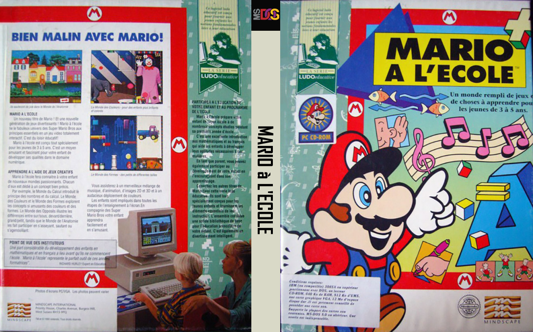 Mario's Early Years - Preschool Fun — box-texture (FR)