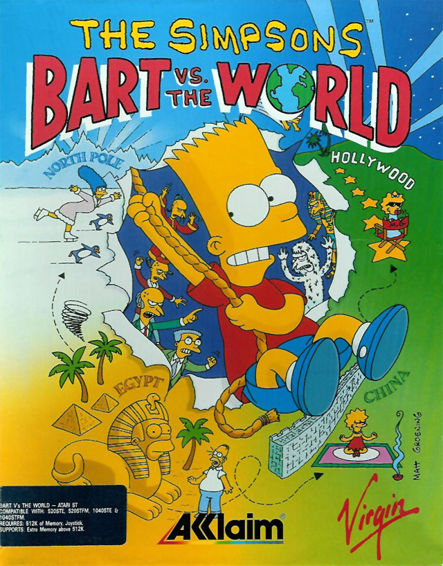 Simpsons, The - Bart Vs. The World box art