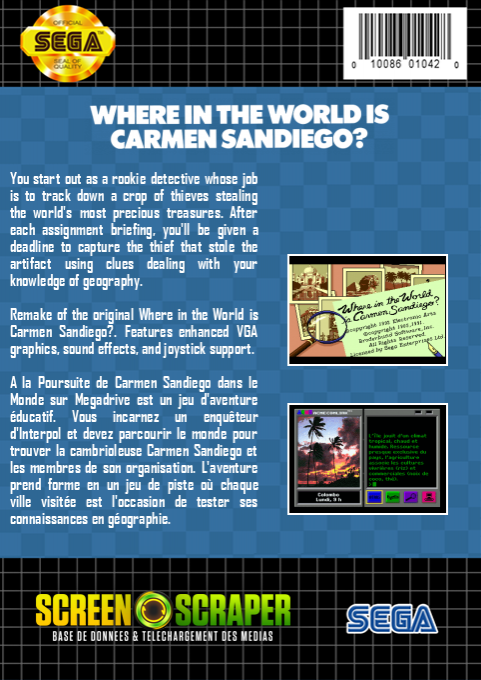 Where in the World is Carmen Sandiego? — box-2D-back (SS)