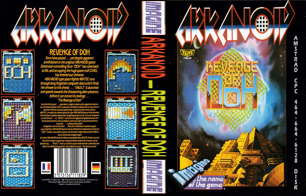 Arkanoid - Revenge Of Doh — box-texture (EU)