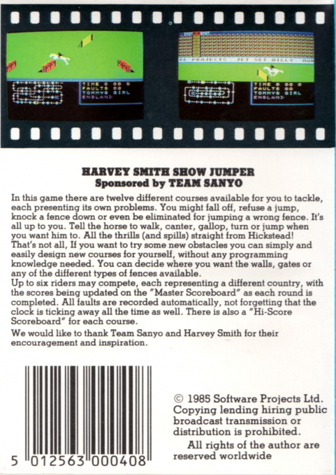 Harvey Smith's Showjumper — box-2D-back (EU)