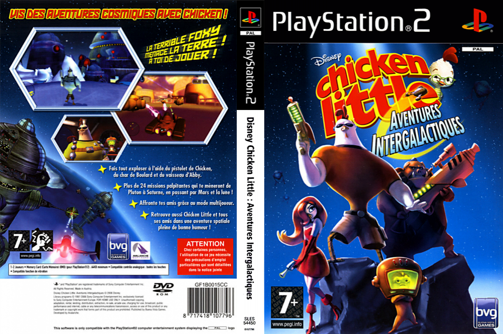 Disney's Chicken Little - Ace in Action — box-texture (FR)