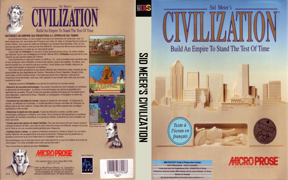 Sid Meier's Civilization — box-texture (FR)
