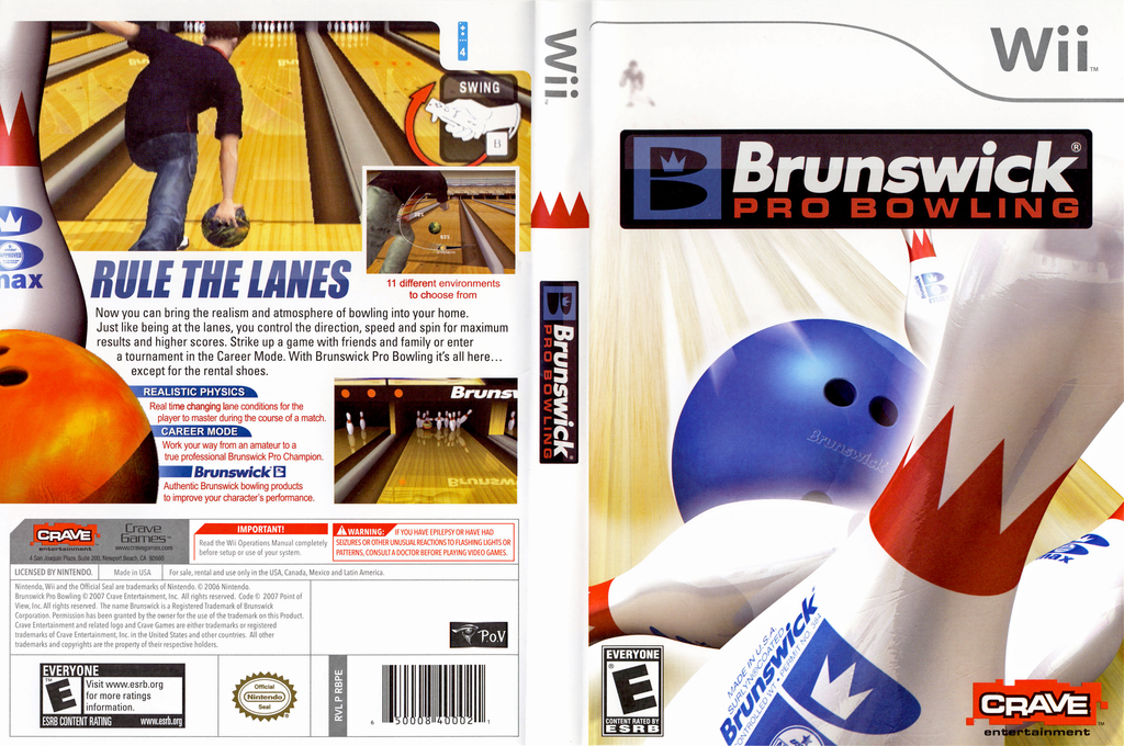 Brunswick Pro Bowling — box-texture (US)