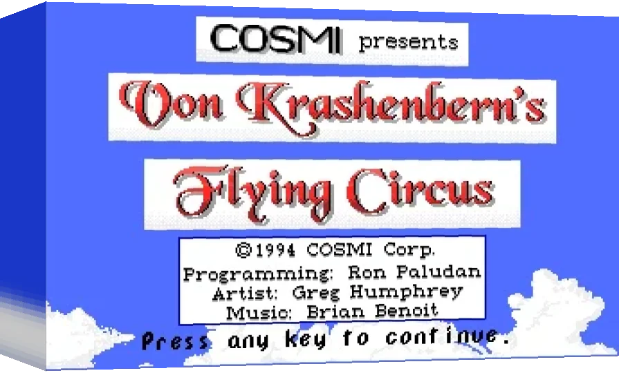 Manfred Von Krashenberns Flying Circus — box-3D (WOR)