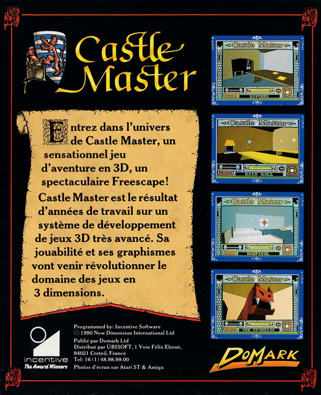 Castle Master — box-2D-back (FR)