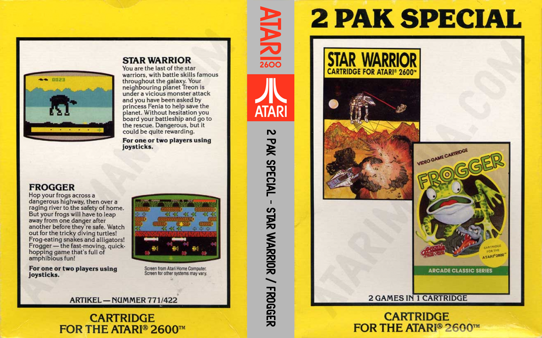 2 Pak Special - Star Warrior / Frogger — box-texture (EU)