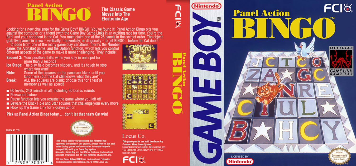 Panel Action Bingo — box-texture (US)