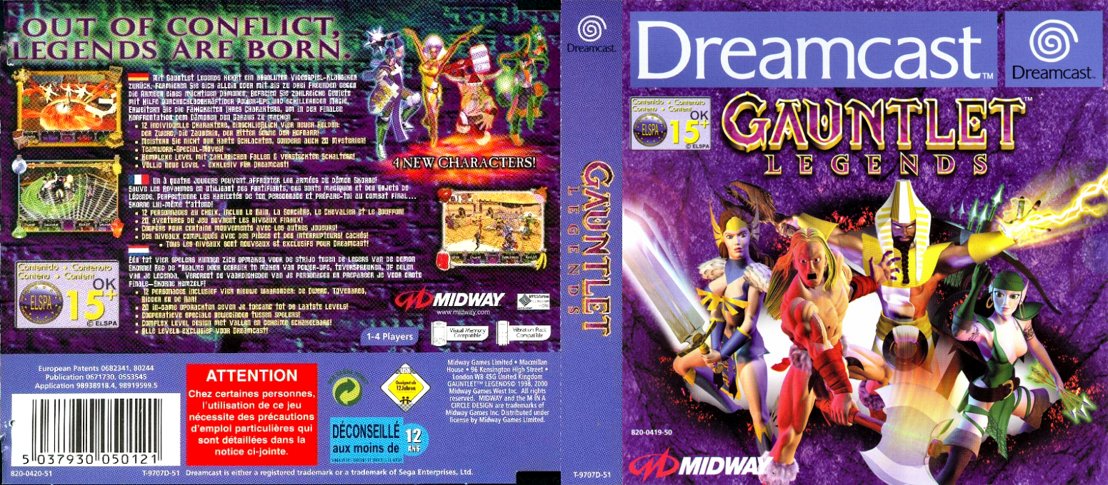 Gauntlet Legends — box-texture (EU)