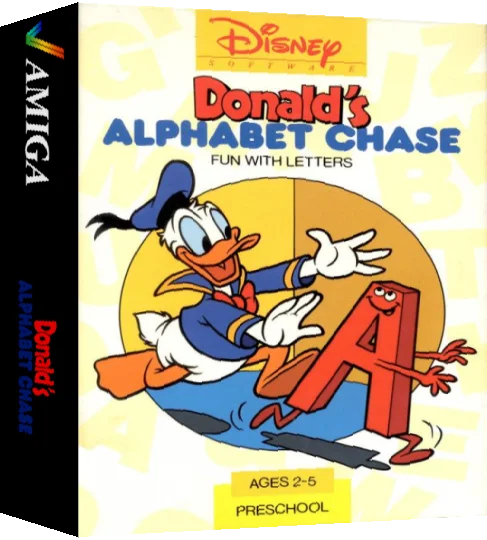 Donald's Alphabet Chase — box-3D (US)