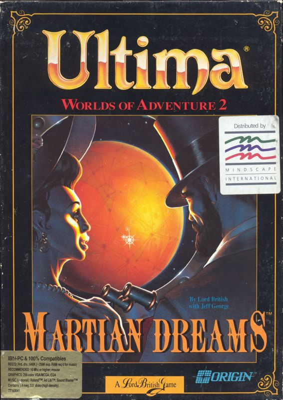 Ultima Worlds Of Adventure 2 - Martian Dreams — box-2D (EU)