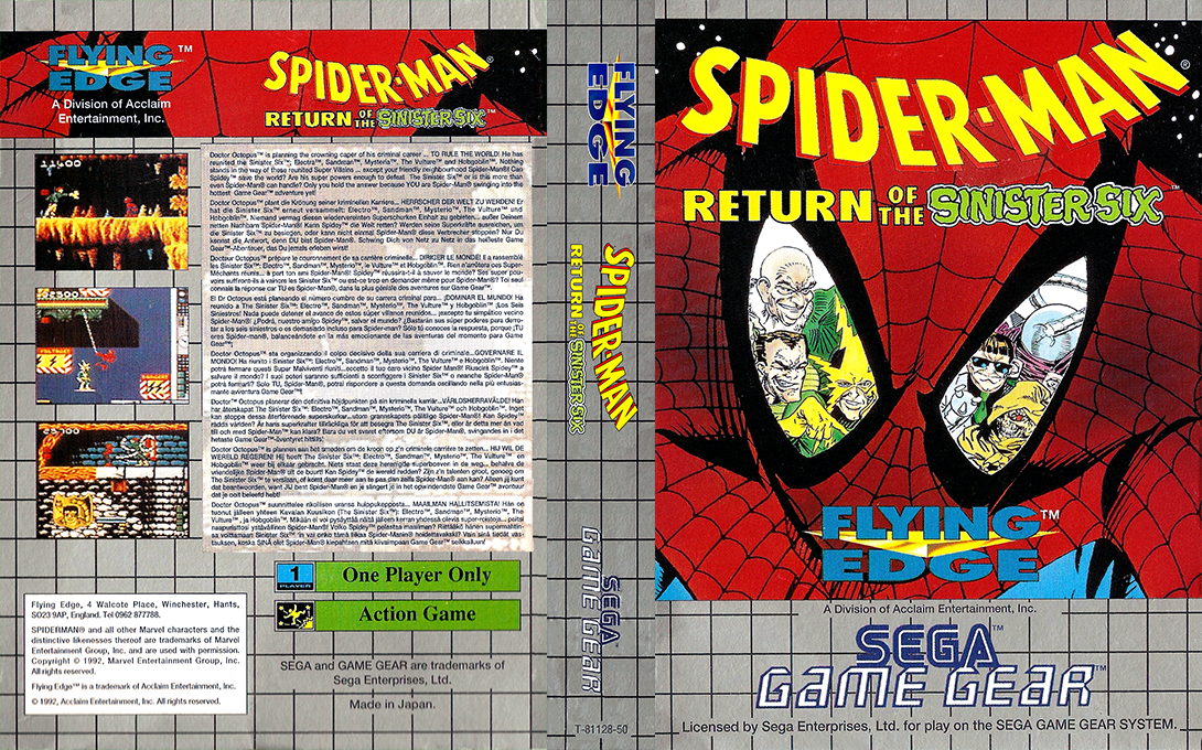 Spider-man - Return Of The Sinister Six — box-texture (EU)